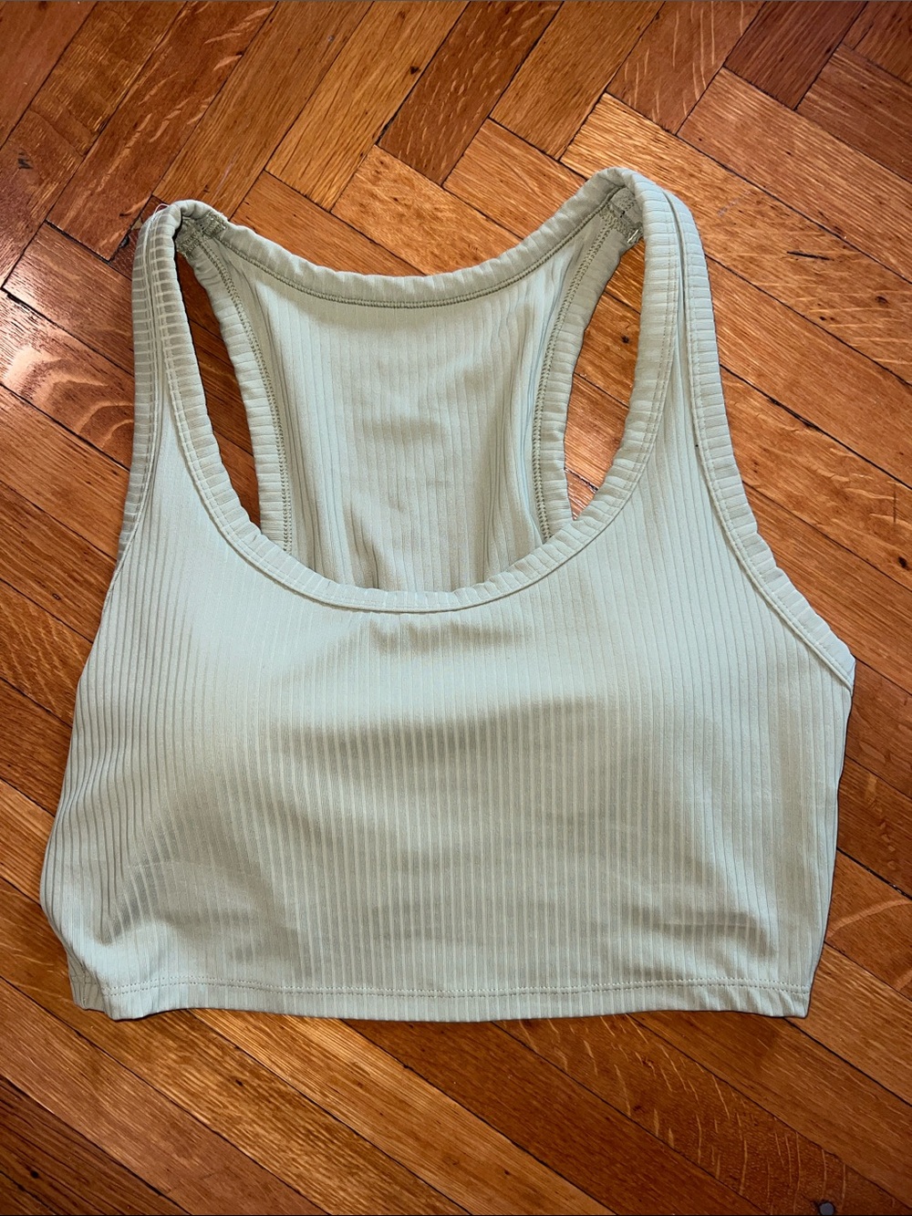 Light Green All In Motion Ribbed Tank - Picture 1 of 7